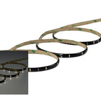 LED-Streifen schwarz, 5W 24V, warmweiß