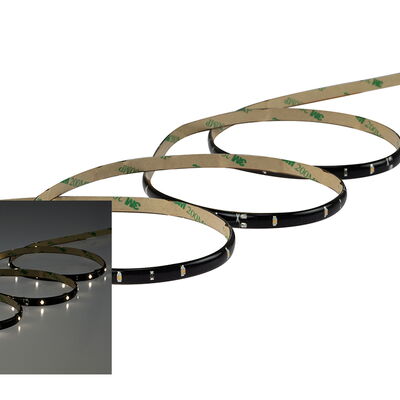 LED-Streifen schwarz, 5W 24V, warmweiß