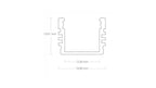 "AP2" Aluminiumprofil 2m opal – Bild 2