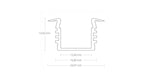 "AP4" Aluminiumprofil 2m opal – Bild 2