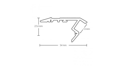 "AP8" Aluminiumprofil 2m opal – Bild 2