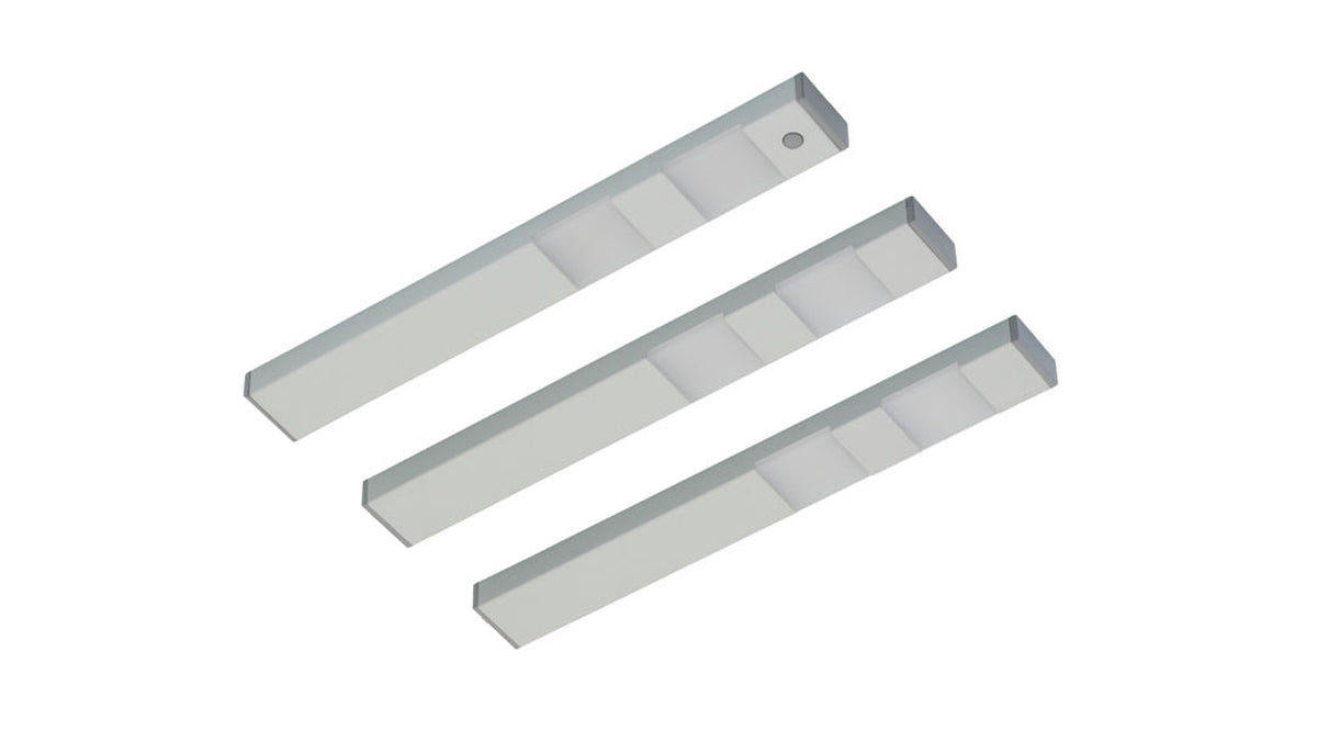 LED-Unterbauset "DF-1810", 3er- Set, Zentralschalter (3x 2,5W)