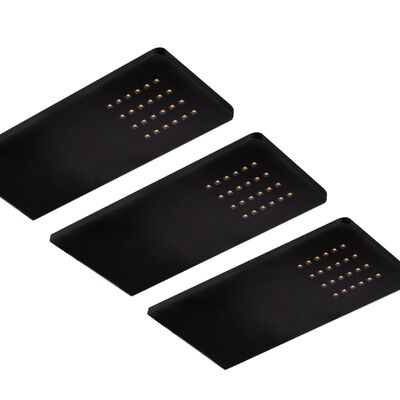 LED-Unterbauset "DF-1907" 3er Set schwarz