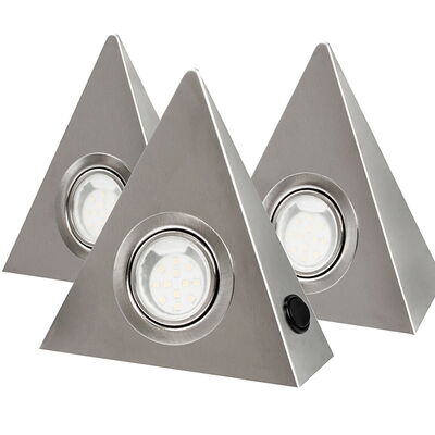 LED-Dreieckleuchten "DF-1920" 3er Set (3x 2,5W)