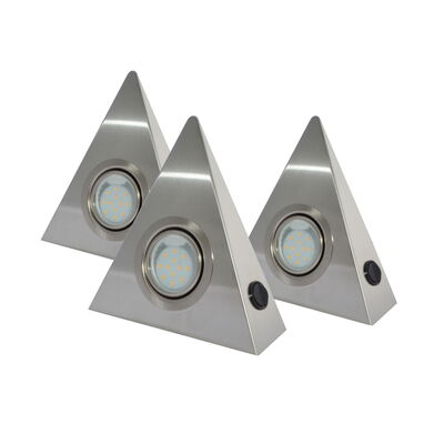 LED DREIECKLEUCHTE “DF-1920” 3-er Set, Zentralschalter