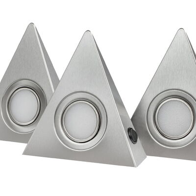 LED-Dreieckleuchten "DF-1927" 3er Set (3x 3W)