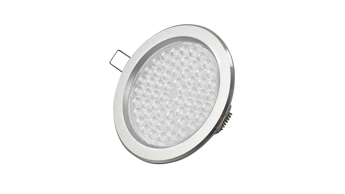 LED-Einbauleuchte "DF-6024", 3,8W, 24V, 5.000K, silber