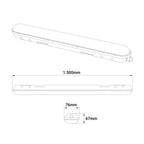 LED-Feuchtraumleuchte "DF-7158-M-D" 150cm 28W Durchgangsverdrahtet – Bild 5