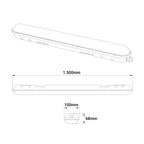 LED-Feuchtraumleuchte "DF-7258-M-D" 150cm 56W Durchgangsverdrahtet – Bild 5