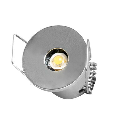 LED-Power Einbauspot "DF-92421" 1W chrom 3000K