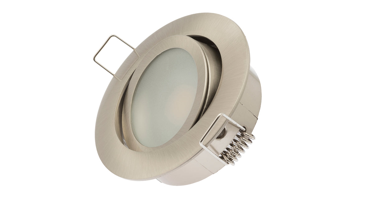 LED-Einbauleuchte "DF-9503-2", 5,4W, 12V, 3.000K, matt-chrom