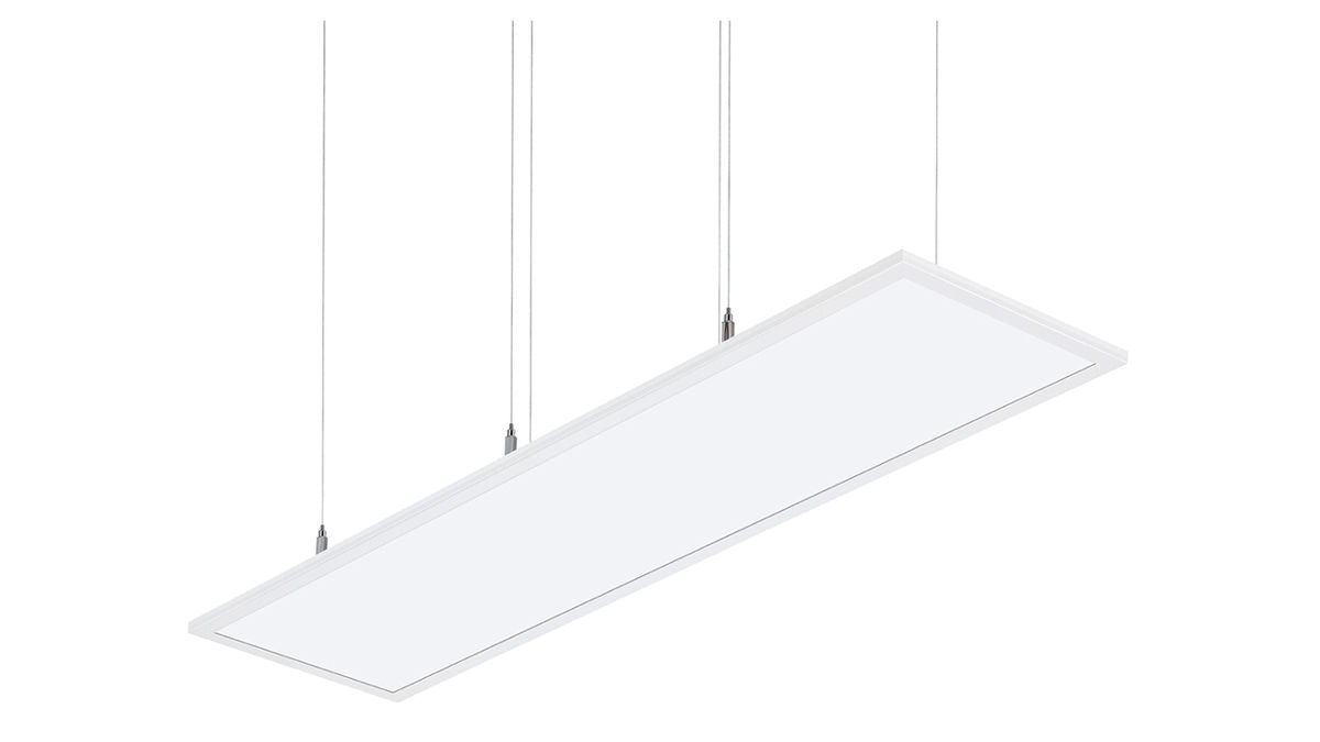 LED-Pendelleuchte "Up & Down", 40W, 4.000K, "DF-1200-40-NW", weiß, inkl. Trafo, UGR19