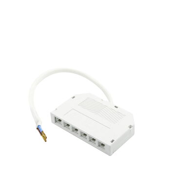 LED 6-fach Mini-Verteiler 24V DC weiß