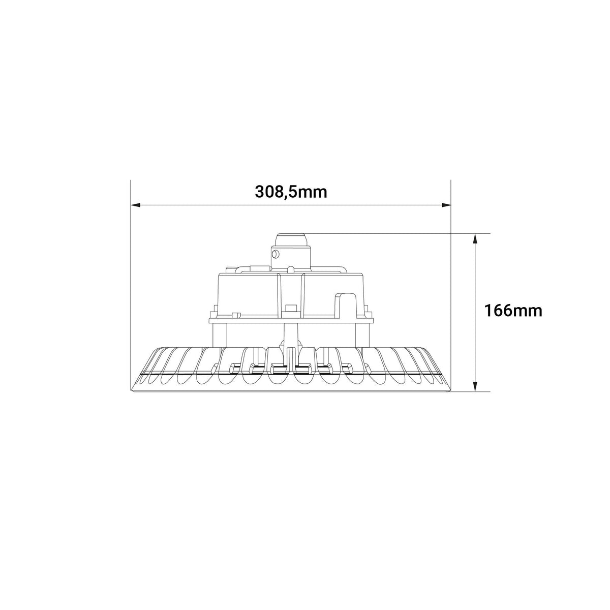LED-Hallenleuchte "RO-HB150" – Bild 2