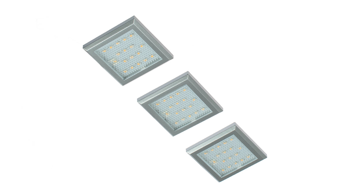 LED-Unterbauleuchte "Wood 4-II", 3er-Set, 5.000K