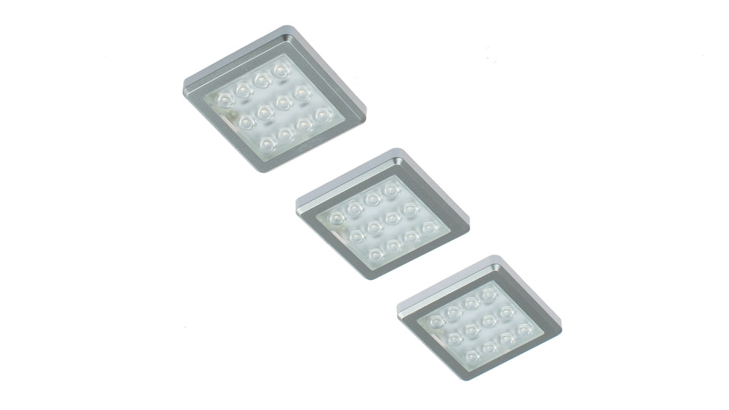 LED-Unterbauleuchte "Wood 2", 3er-Set, 0,8W, 12V, 3.000K