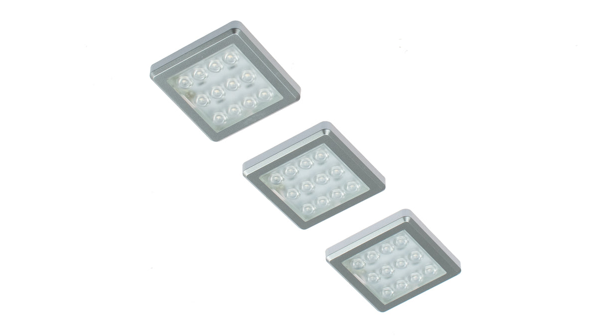 LED-Unterbauleuchte "Wood 2", 3er-Set, 0,8W, 12V, 3.000K